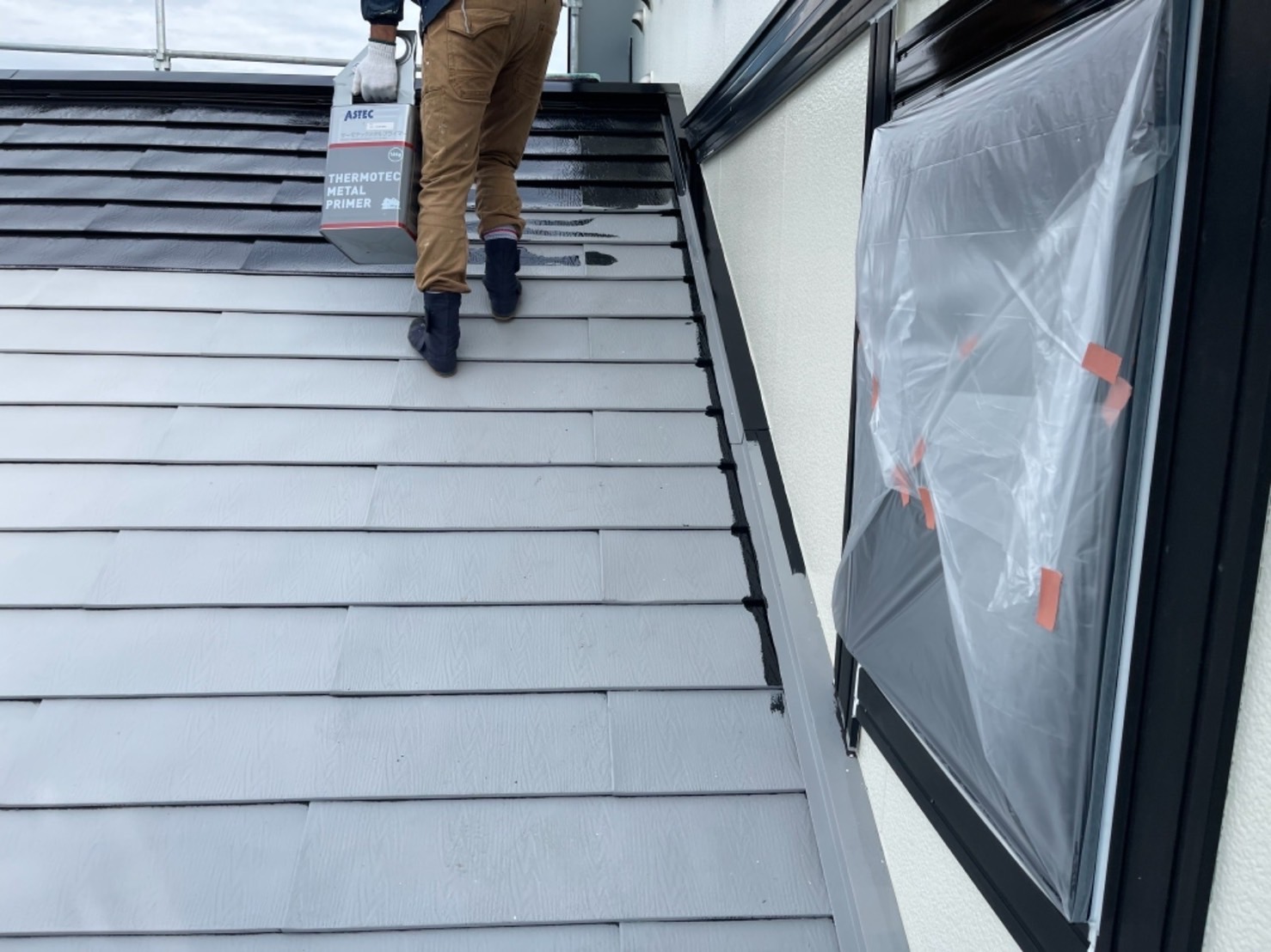 長野県松本市　H様邸　屋根の仕上げ塗装　カラーシミュレーションもご用意しております！