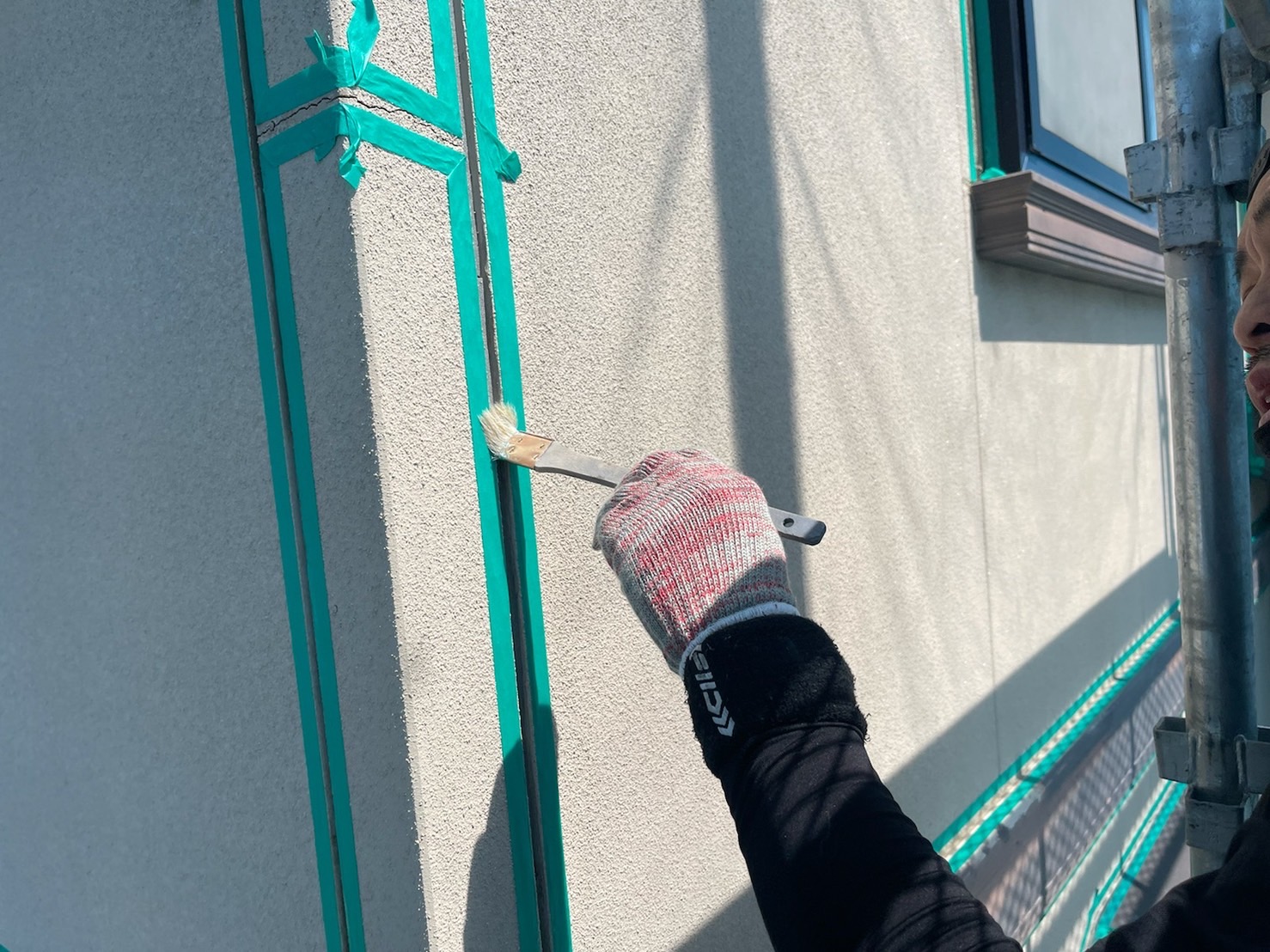 長野県塩尻市　M様邸　外壁・屋根塗装工事　目地コーキングの打ち替えを行いました！