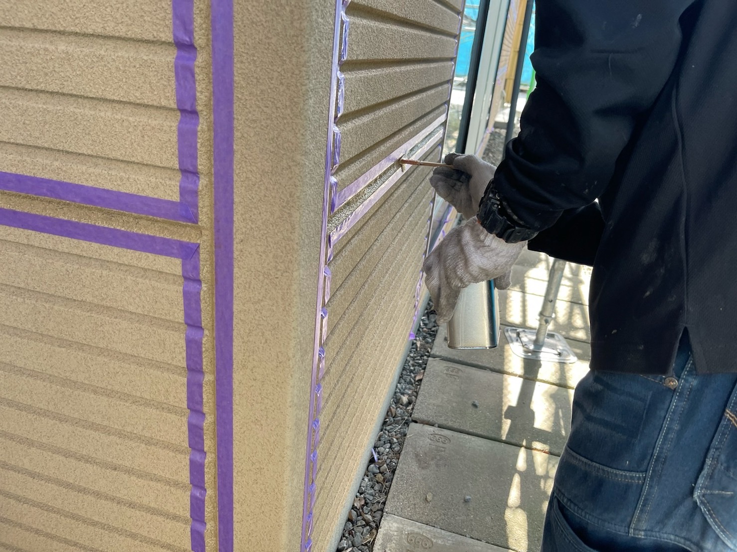 長野県松本市　H様邸　外壁塗装工事　コーキング工事のタイミング