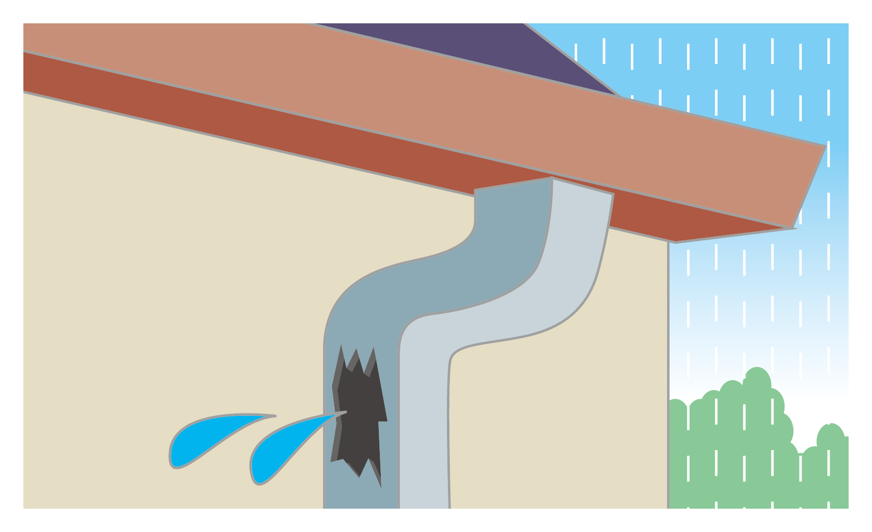 雨樋は自分で修理できる？DIYをおすすめしない理由と自分でもできる応急処置方法