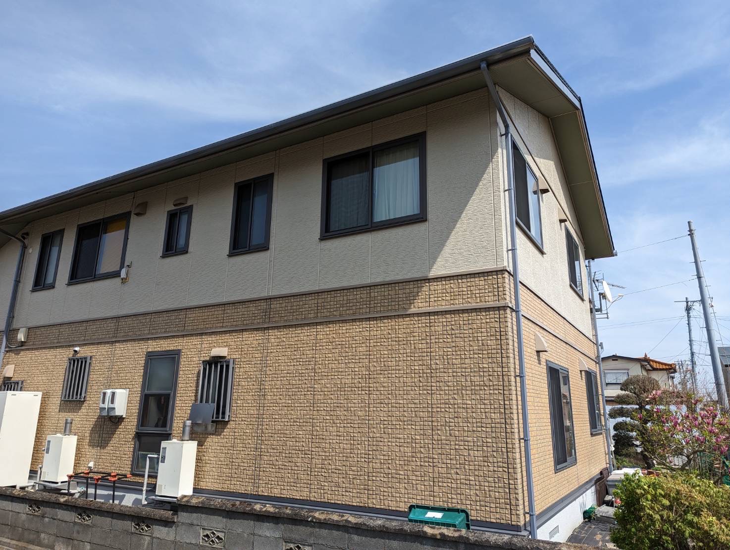 長野県諏訪市　N様邸　屋根・外壁塗装工事　施工前と施工後