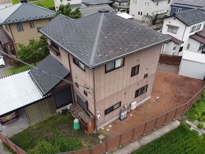 長野県松本市　K様邸　屋根・外壁塗装工事　施工前　建物診断の実施