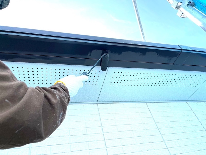 長野県松本市　K様邸　屋根塗装工事　付帯部　雨樋の塗装を行いました！