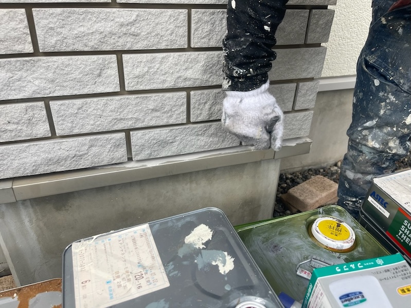 鉄部 水切りを塗装しました！｜長野県松本市