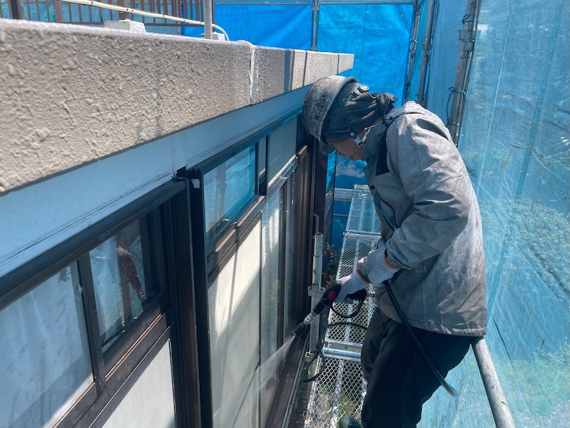 長野県松本市|塗装前の洗浄作業をレポート!洗浄中の注意点について