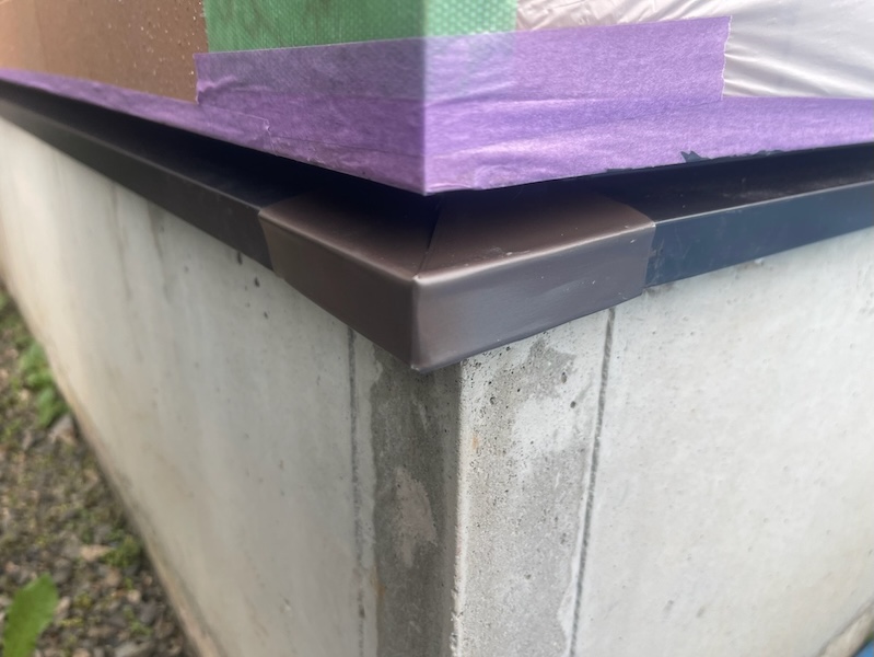 長野県松本市|破損した水切りを板金で補修しました!