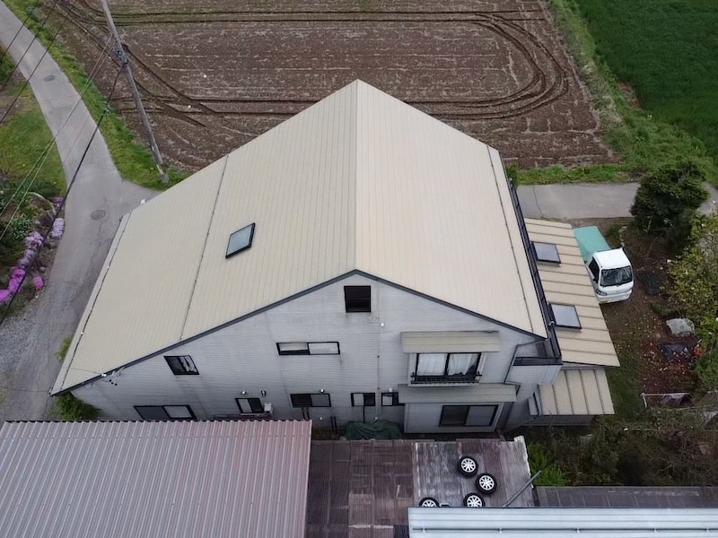 付帯部 軒天井の塗装と施工前・施工後をレポート|長野県上伊那郡
