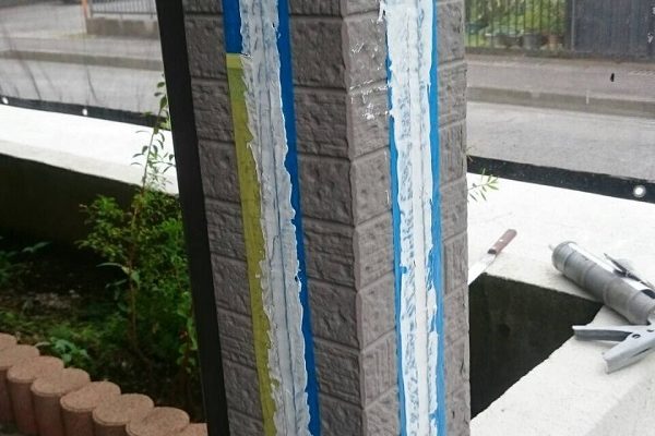長野県上田市　外壁塗装　ひび割れ(クラック)補修　シーリング打ち替え工事