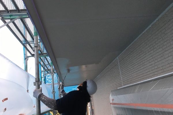 長野県松本市　外壁塗装　軒天塗装　軒天の役割　塗装の手順　ダメ込みとは