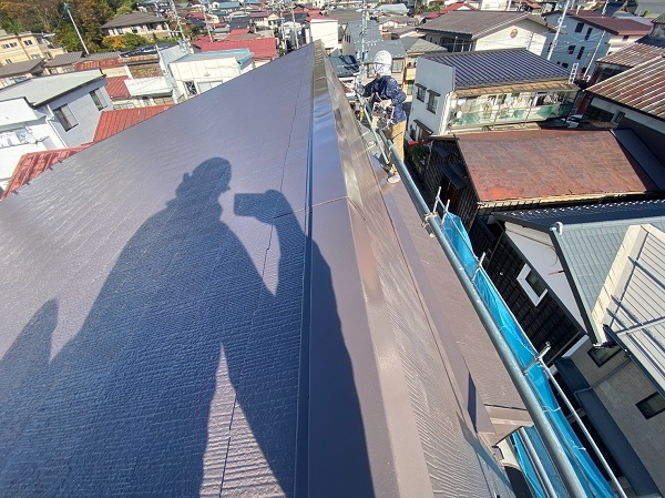 長野県諏訪市　K様邸　屋根遮熱塗装　屋上防水塗装 (3)