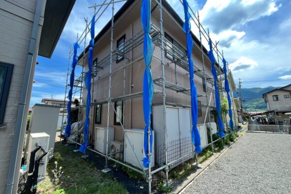 長野県諏訪市　外壁・屋根塗装工事　塗装工事に足場が必要な理由