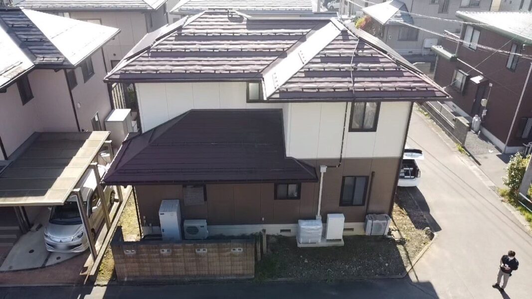 長野県諏訪市　M様邸　屋根・外壁塗装工事　LOHASはドローンでも調査できます！