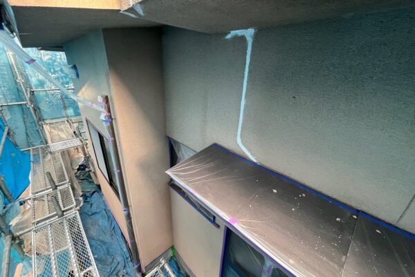 長野県塩尻市　T様邸　屋根塗装・外壁塗装工事　下地処理　クラック補修