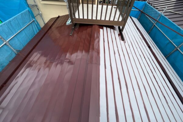 長野県塩尻市　T様邸　屋根塗装・外壁塗装工事　金属屋根遮熱塗装　スーパーシャネツサーモF