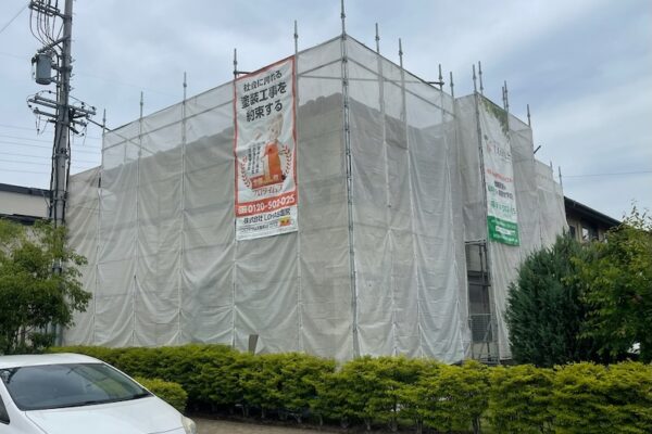 塗装工事 足場の組み立て設置を行いました！｜長野県松本市