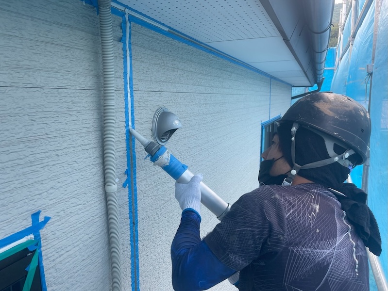 外壁目地シーリング工事 オートンイクシードを使いました！｜長野県上伊那郡辰野町